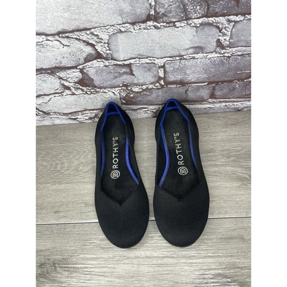 Rothy's The Loafer Black Fabric Round Toe Knit Flats Shoes Women Sz 7M US/37.5EU - Picture 12 of 16